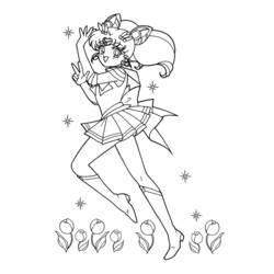 Dessin à colorier: Sailor Moon (Dessins Animés) #50373 - Coloriages à Imprimer Gratuits