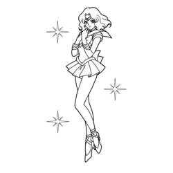 Dessin à colorier: Sailor Moon (Dessins Animés) #50379 - Coloriages à Imprimer Gratuits
