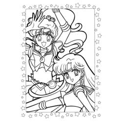 Dessin à colorier: Sailor Moon (Dessins Animés) #50388 - Coloriages à Imprimer Gratuits