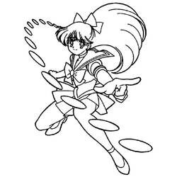 Dessin à colorier: Sailor Moon (Dessins Animés) #50391 - Coloriages à Imprimer Gratuits