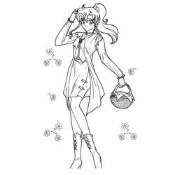 Dessin à colorier: Sailor Moon (Dessins Animés) #50408 - Coloriages à Imprimer Gratuits