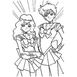 Dessin à colorier: Sailor Moon (Dessins Animés) #50409 - Coloriages à Imprimer Gratuits