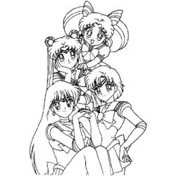 Dessin à colorier: Sailor Moon (Dessins Animés) #50415 - Coloriages à Imprimer Gratuits