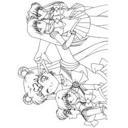 Dessin à colorier: Sailor Moon (Dessins Animés) #50423 - Coloriages à Imprimer Gratuits