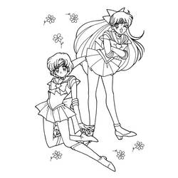 Dessin à colorier: Sailor Moon (Dessins Animés) #50433 - Coloriages à Imprimer Gratuits