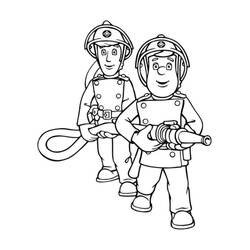 Dessin à colorier: Sam le Pompier (Dessins Animés) #39774 - Coloriages à Imprimer Gratuits