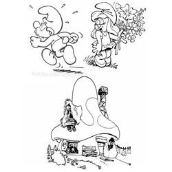 Dessin à colorier: Schtroumpfs (Dessins Animés) #34683 - Coloriages à Imprimer Gratuits
