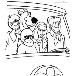 Dessin à colorier: Scooby doo (Dessins Animés) #31450 - Coloriages à Imprimer Gratuits