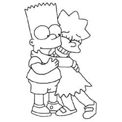 Dessin à colorier: Simpson (Dessins Animés) #23779 - Coloriages à Imprimer Gratuits