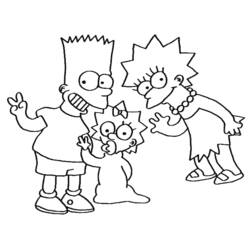 Dessin à colorier: Simpson (Dessins Animés) #23785 - Coloriages à Imprimer Gratuits