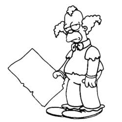 Dessin à colorier: Simpson (Dessins Animés) #23798 - Coloriages à Imprimer Gratuits