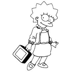 Dessin à colorier: Simpson (Dessins Animés) #23806 - Coloriages à Imprimer Gratuits