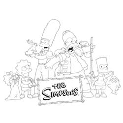 Dessin à colorier: Simpson (Dessins Animés) #23826 - Coloriages à Imprimer Gratuits