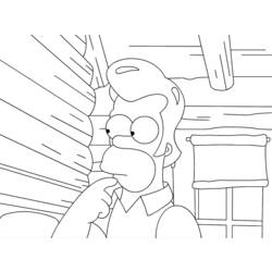 Dessin à colorier: Simpson (Dessins Animés) #23869 - Coloriages à Imprimer Gratuits