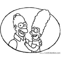 Dessin à colorier: Simpson (Dessins Animés) #23870 - Coloriages à Imprimer Gratuits