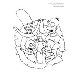 Dessin à colorier: Simpson (Dessins Animés) #23897 - Coloriages à Imprimer Gratuits