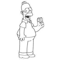 Dessin à colorier: Simpson (Dessins Animés) #23912 - Coloriages à Imprimer Gratuits