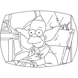 Dessin à colorier: Simpson (Dessins Animés) #23921 - Coloriages à Imprimer Gratuits