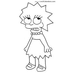 Dessin à colorier: Simpson (Dessins Animés) #23928 - Coloriages à Imprimer Gratuits