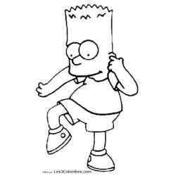 Dessin à colorier: Simpson (Dessins Animés) #23957 - Coloriages à Imprimer Gratuits