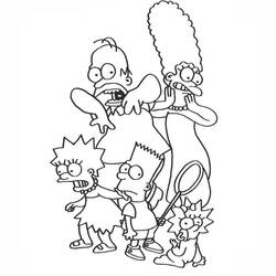 Dessin à colorier: Simpson (Dessins Animés) #23959 - Coloriages à Imprimer Gratuits