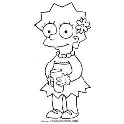 Dessin à colorier: Simpson (Dessins Animés) #23964 - Coloriages à Imprimer Gratuits