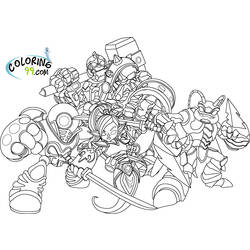 Dessin à colorier: Skylanders (Dessins Animés) #43400 - Coloriages à Imprimer Gratuits
