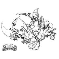 Dessin à colorier: Skylanders (Dessins Animés) #43556 - Coloriages à Imprimer Gratuits