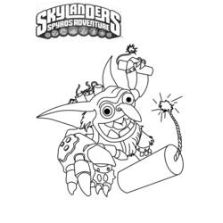 Dessin à colorier: Skylanders (Dessins Animés) #43572 - Coloriages à Imprimer Gratuits