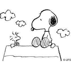 Dessin à colorier: Snoopy (Dessins Animés) #27057 - Coloriages à imprimer