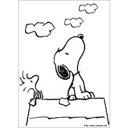 Dessin à colorier: Snoopy (Dessins Animés) #27062 - Coloriages à imprimer