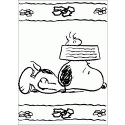 Dessin à colorier: Snoopy (Dessins Animés) #27063 - Coloriages à Imprimer Gratuits