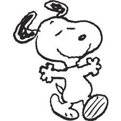 Dessin à colorier: Snoopy (Dessins Animés) #27123 - Coloriages à imprimer