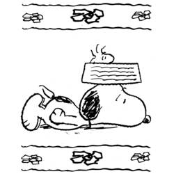Dessin à colorier: Snoopy (Dessins Animés) #27130 - Coloriages à Imprimer Gratuits
