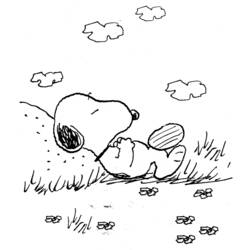 Dessin à colorier: Snoopy (Dessins Animés) #27182 - Coloriages à Imprimer Gratuits