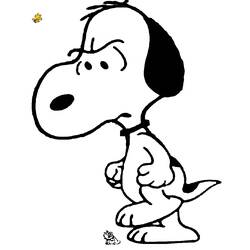 Dessin à colorier: Snoopy (Dessins Animés) #27232 - Coloriages à Imprimer Gratuits