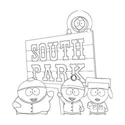 Dessin à colorier: South Park (Dessins Animés) #31235 - Coloriages à imprimer
