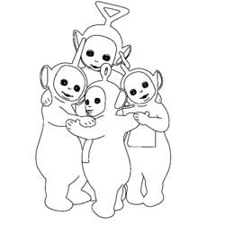 Dessin à colorier: Télétubbies (Dessins Animés) #49840 - Coloriages à Imprimer Gratuits