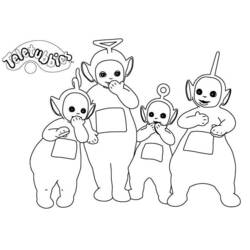 Dessin à colorier: Télétubbies (Dessins Animés) #49859 - Coloriages à Imprimer Gratuits