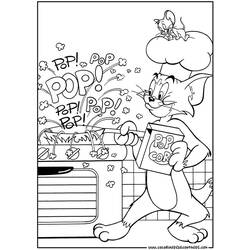 Dessin à colorier: Tom et Jerry (Dessins Animés) #24193 - Coloriages à Imprimer Gratuits