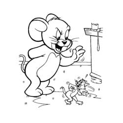 Dessin à colorier: Tom et Jerry (Dessins Animés) #24203 - Coloriages à Imprimer Gratuits