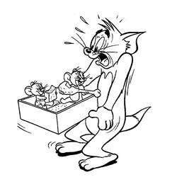 Dessin à colorier: Tom et Jerry (Dessins Animés) #24204 - Coloriages à Imprimer Gratuits
