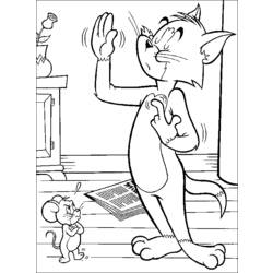 Dessin à colorier: Tom et Jerry (Dessins Animés) #24208 - Coloriages à Imprimer Gratuits