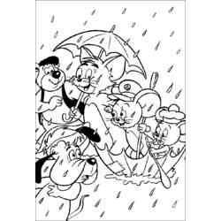 Dessin à colorier: Tom et Jerry (Dessins Animés) #24219 - Coloriages à Imprimer Gratuits