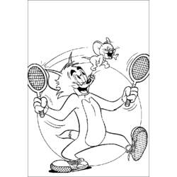 Dessin à colorier: Tom et Jerry (Dessins Animés) #24231 - Coloriages à Imprimer Gratuits