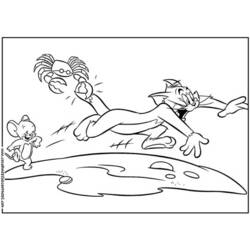 Dessin à colorier: Tom et Jerry (Dessins Animés) #24238 - Coloriages à Imprimer Gratuits