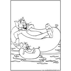 Dessin à colorier: Tom et Jerry (Dessins Animés) #24244 - Coloriages à Imprimer Gratuits