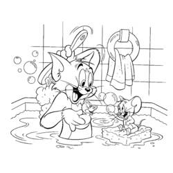 Dessin à colorier: Tom et Jerry (Dessins Animés) #24269 - Coloriages à Imprimer Gratuits