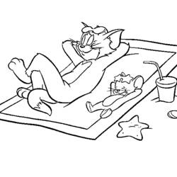 Dessin à colorier: Tom et Jerry (Dessins Animés) #24271 - Coloriages à Imprimer Gratuits