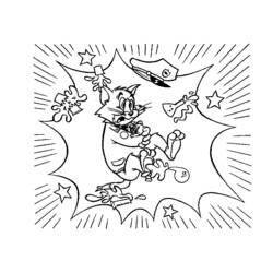 Dessin à colorier: Tom et Jerry (Dessins Animés) #24280 - Coloriages à Imprimer Gratuits